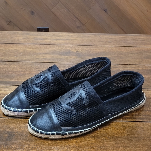 AUTHENTIC CC CHANEL ESPADRILLES 38 EU - Picture 2 of 11